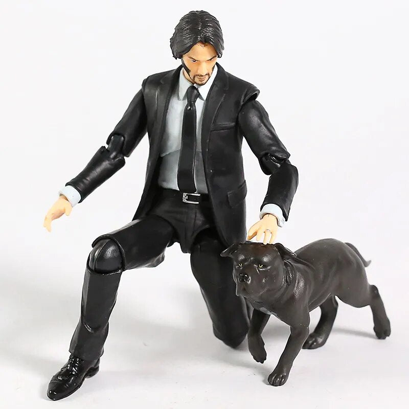 Boneco John Wick - Keanu Reeves - 14 cm