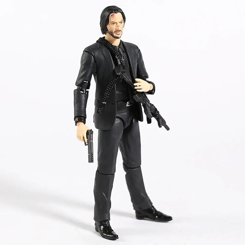 Boneco John Wick - Keanu Reeves - 14 cm