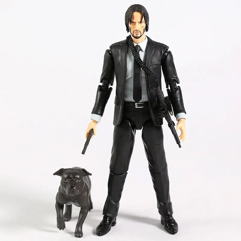 Boneco John Wick - Keanu Reeves - 14 cm