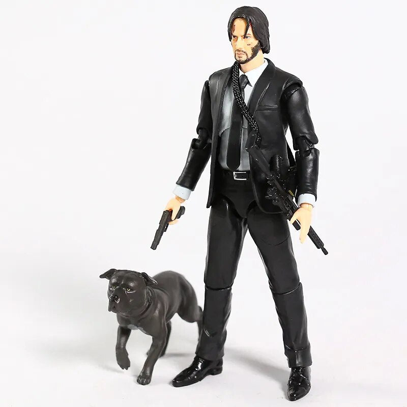 Boneco John Wick - Keanu Reeves - 14 cm