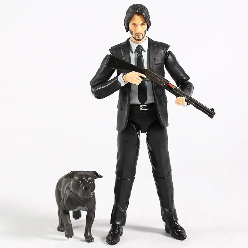 Boneco John Wick - Keanu Reeves - 14 cm