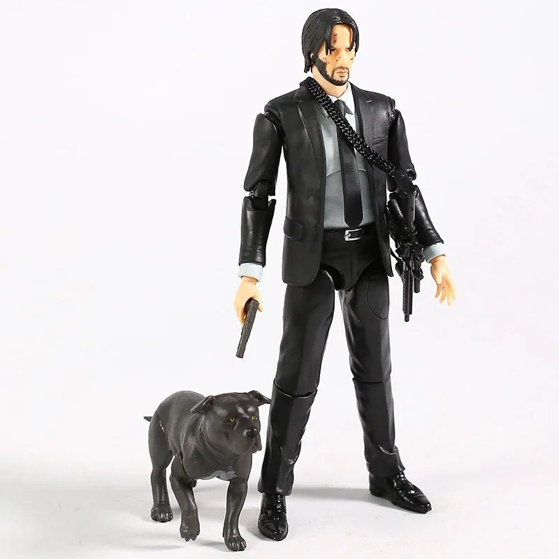 Boneco John Wick - Keanu Reeves - 14 cm