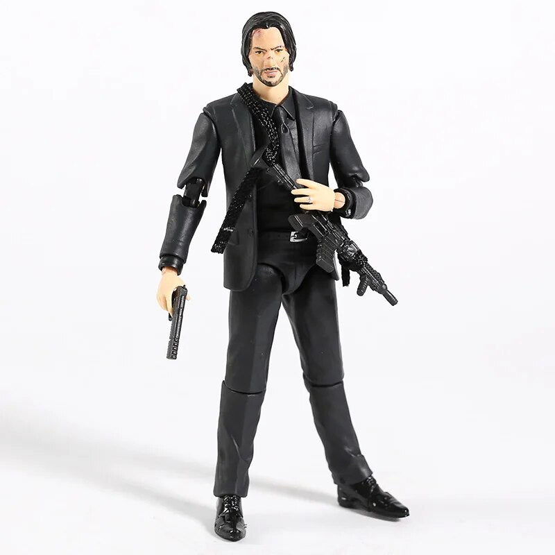 Boneco John Wick - Keanu Reeves - 14 cm