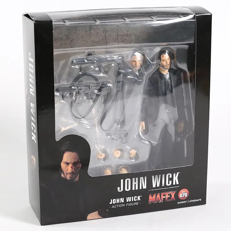 Boneco John Wick - Keanu Reeves - 14 cm