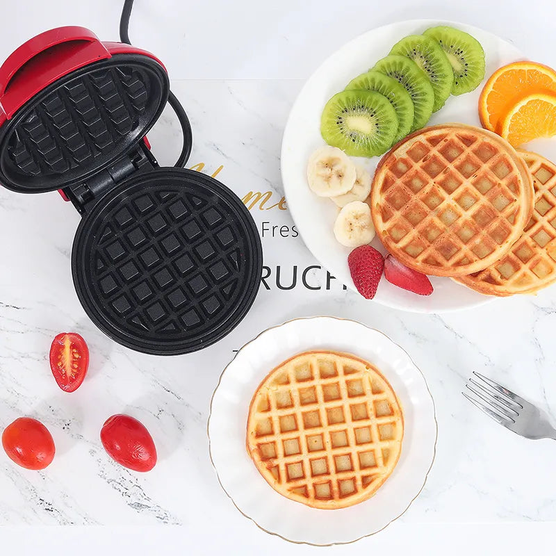 Maquina Mini Waffle Breakfast (Brinde: E-book com + de 35 receitas.)