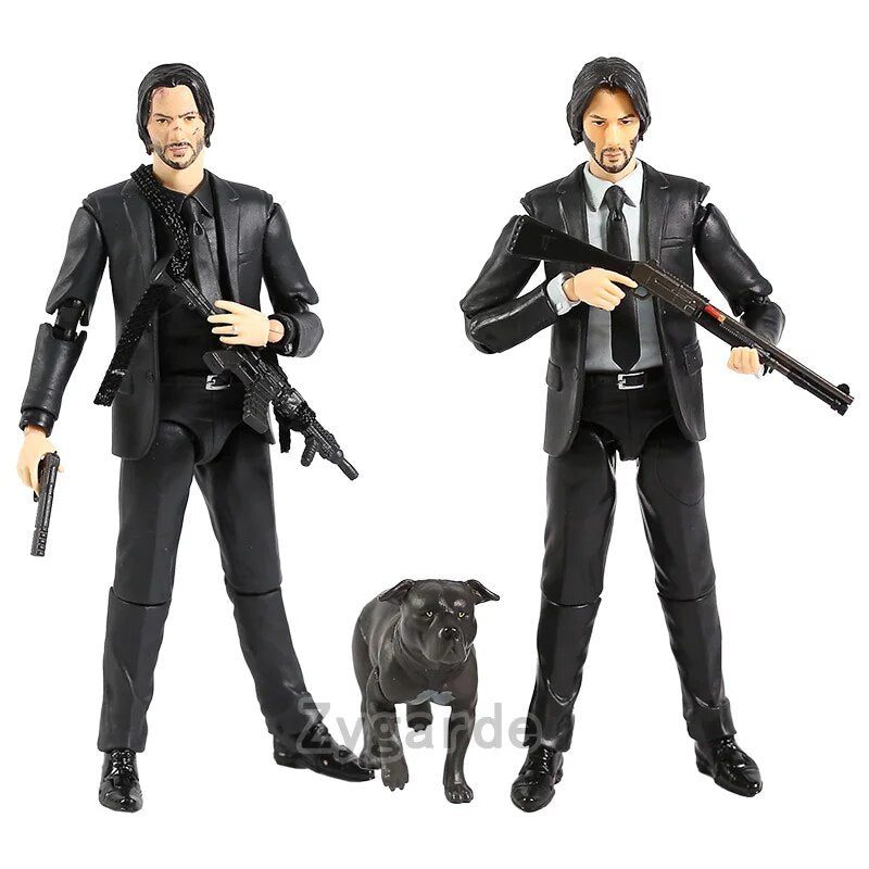 Boneco John Wick - Keanu Reeves - 14 cm