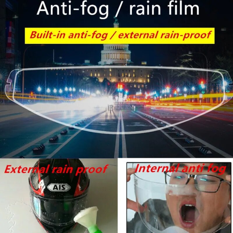 Película Adesiva para Viseira Anti - Neblina