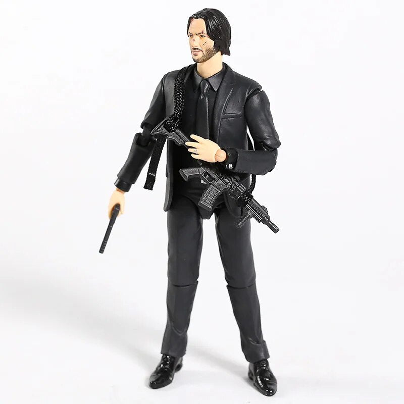 Boneco John Wick - Keanu Reeves - 14 cm